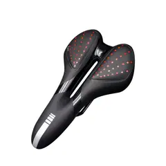 GENERICO - Sillín Bicicleta Deportivo Asiento Gel Anti-prostático Rojo