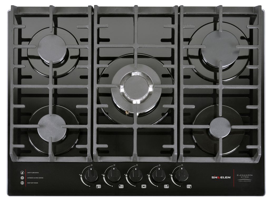 Encimera Gas Vidrio Templado CEG-4800NG 5 Quemadores