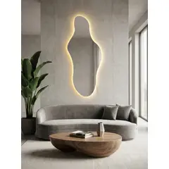 GENERICO - Espejo Led Irregular Sin Marco 65x150cm