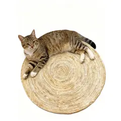 GENERICO - Alfombra Yute Natural Redonda Decoracion Rustica