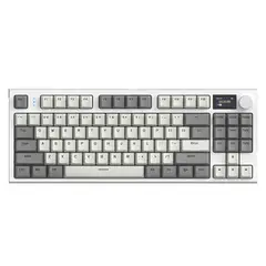 ATTACK SHARK - Teclado Mecánico K86 Inalambrico 75% Pantalla Gris Inglés Us