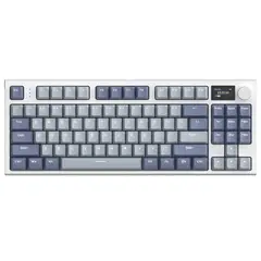 ATTACK SHARK - Teclado Mecánico K86 Inalambrico 75% Pantalla Lavanda Inglés Us