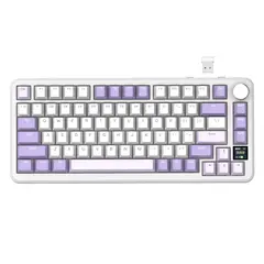 ATTACK SHARK - Teclado Mecánico X85 Pro 75% Gasket Rgb Tri-modo Lavanda