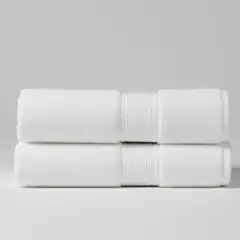 CHITECO - Pack 2 Toallas De Baño Algodón 135x70 Classic Suave Color Blanco