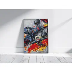 GENERICO - Cuadro de Max Verstappen II - Red Bull F1 2026 + Marco