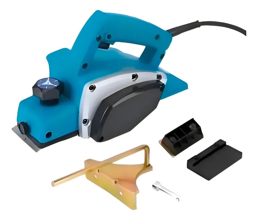 Cepillo Eléctrico Mueblería Carpintería 750w 7000rpm Azul
