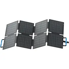 BLUETTI - Panel Solar 60W Cargador Solar Plegable con Soportes Ajustables para Autocaravanas y Acampadas-