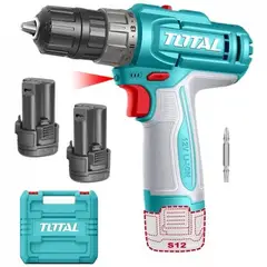 TOTAL TOOLS - TALADRO ATO TOTAL 12V 10MM+2B 15A C- USB+M TDLI12206