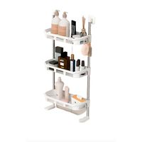 Generico Organizador Estante De Lavadora Baño Metalico Rack