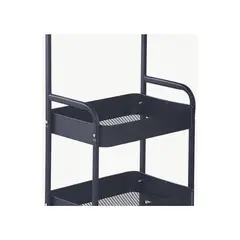 GENERICO - Carrito Utilitario Rodante Carrito Organizador Deslizante Negro