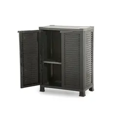 RAM - Armario Closet Plástico Mediano Multiuso Negro 68x39x92cm