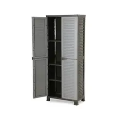 RAM - Armario Closet Plástico Grande Multiuso Gris 68x39x171,5cm