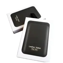 GENERICO - Soporte tarjetero billetera wallet magnetica Black