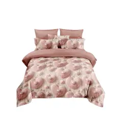 GENERICO - Cubrecama Quilt De Verano 1.5 Plazas Diseño Corazones Cafe