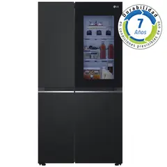 LG - Refrigerador Side by Side 655 Litros con Instaview™ GS66BVM