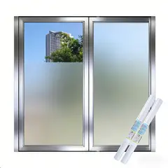 GENERICO - Película Para Ventana De Vidrio Esmerilado Blanco De 1 X 5 M