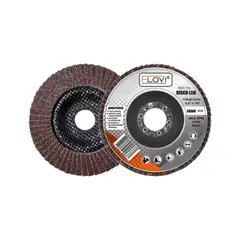 GENERICO - Disco Flap Lija Traslapado Madera 4,5 Pulgadas Flovi