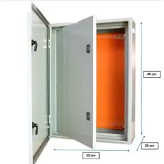 GENERICO - GABINETE METALICO IP65 DOBLE PUERTA 40x30x20cm
