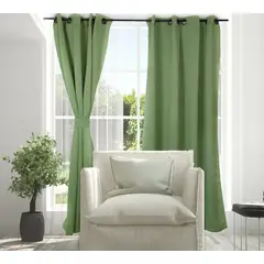 DORAL - Set Cortina Térmica Blackout Victoria 140x220 verde claro