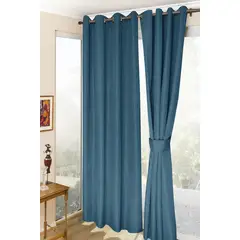 DORAL - Set Cortina Térmica Blackout melbourne 140x220 azul petróleo