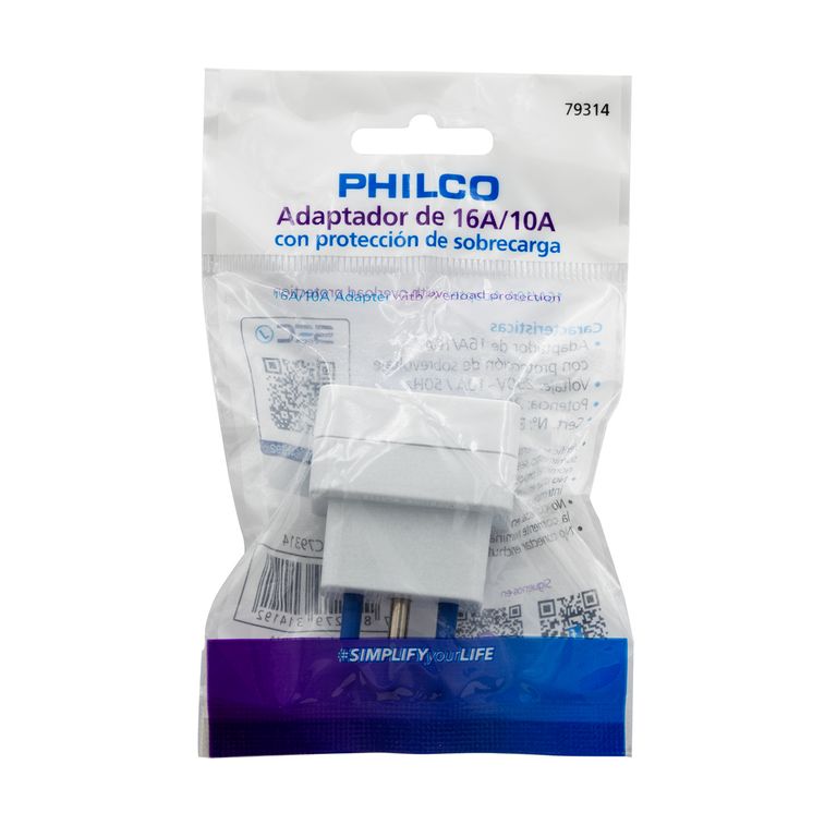 ADAPTADOR 16A - 10A 79314 BLANCO