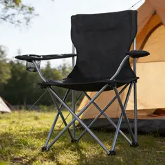 ROHE - Silla Plegable camping Con Porta Vasos y Con Bolso