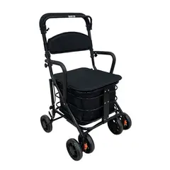GLOMED - Andador Burrito Ortopédico 3 en 1 Asiento Carrito y Canasto