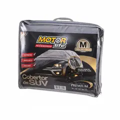 MOTORLIFE - Cubre Auto SUV Talla M para Automovil 100% Impermeable
