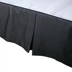 KEYHOME - Faldón 2 Plazas 144 Hilos - Color Negro