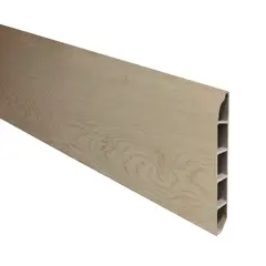 DOER - Guardapolvo Piso SPC, Acacia Beige, 2,4mt x 6cm, 12mm