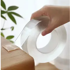 GENERICO - Cinta Doble Contacto Faz Huincha Adhesiva Reutilizable 10mts