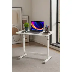 COSAS CASA - Escritorio Funcional Altura Ajustable 120x60x63-86cm Blanco