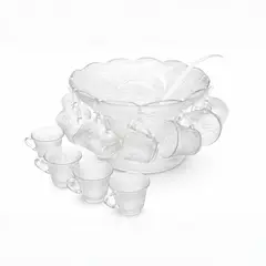 ALLEGRA - Set Ponchera 27 Piezas Coctelera De Vidrio