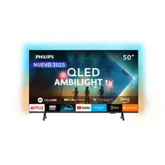 PHILIPS - QLED Ambilight TV 50 4K UHD 50PUD8250