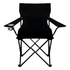 GENERICO - Silla Plegable Y Portátil Para Campamento Color Negra