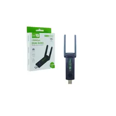 GENERICO - Adaptador Antena Receptor Wifi Para Pc Usb 5g Y 2.4 A 1200-1300 Mbps