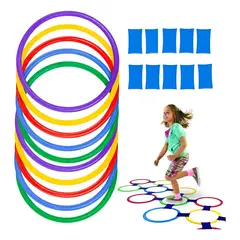GENERICO - Set 10 Aros De Agilidad Y Entrenamiento