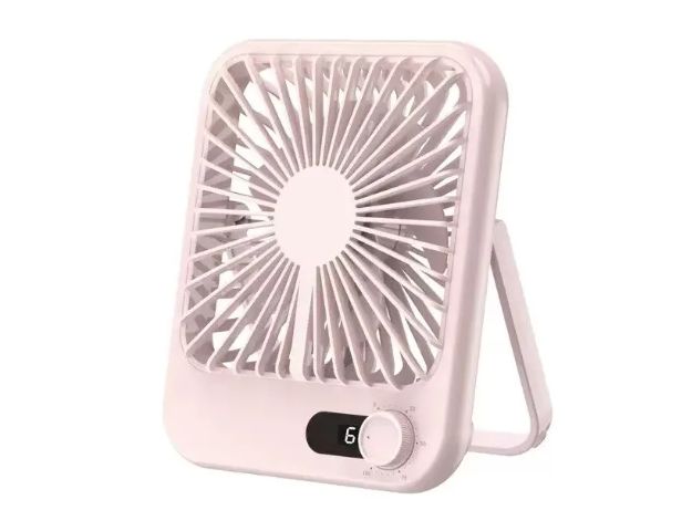 Ventilador De Escritorio Silencioso Portátil Usb Recargable ROSA
