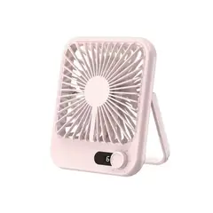 GENERICO - Ventilador De Escritorio Silencioso Portátil Usb Recargable ROSA