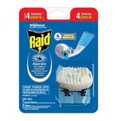 RAID - Aparato Eléctrico Zancudos-mosquitos + 4 Tab De Regalo