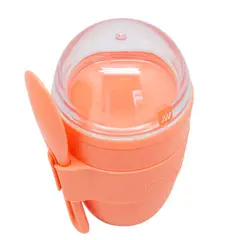 KEEP - Vaso Snack 450 ml con Cucharita Coral - PS