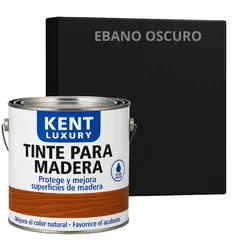 KENT - TINTE DE MADERA ORGANICO - EXTRACUBRIENTE BASE AGUA. - 5.6 KL ÉBANO OSCURO