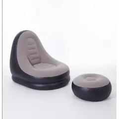 GENERICO - Sofá Puffs Inflable Portatil Con Posa Pie