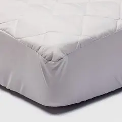 KEYHOME - Cubrecolchón Gris 2 Plazas