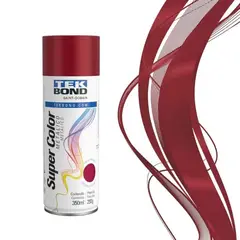 TEKBOND - Pintura Spray Acrílica Super Color Rojo Metálico 350 ml Uso General