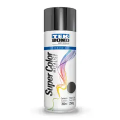 TEKBOND - Pintura Spray Acrílica Super Color Negro Metálico 350 ml Uso General
