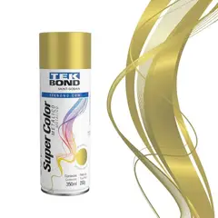 TEKBOND - Pintura Spray Acrílica Super Color Oro Metálico 350 ml Uso General