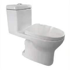 DOER - Wc One Peace Lascar Certificado, Descarga a Muro 4-6 Litros Blanco