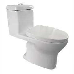 DOER - Wc One Peace Lascar Certificado, Descarga a Muro 4/6 Litros Blanco