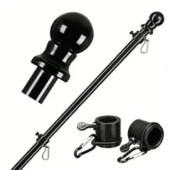 GENERICO - Base De Asta De Bandera Chilena De Acero Inoxidable